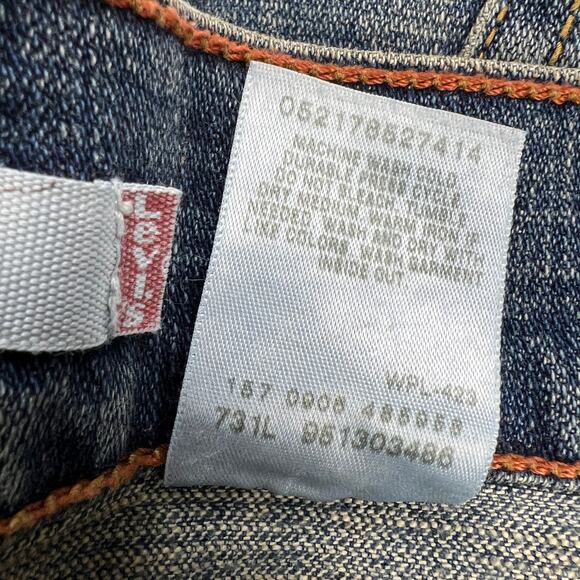 Levi's Almost Vintage Deconstructed Denim A-Line Skirt Five Pocket Size 14 - Picture 8 of 13